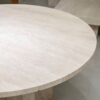 Table à manger ronde en travertin