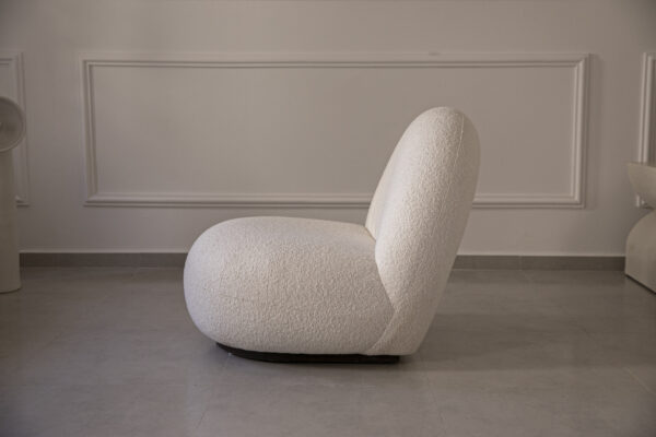 AE7A3300 Fauteuil Pacha en tissu bouclette
