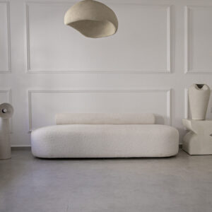 Canapé en tissu bouclette