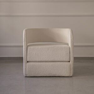 Fauteuil en bouclette : confort et élégance !