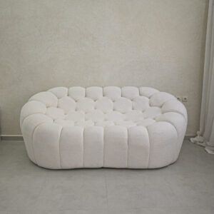 Canapé Bubble en tissu bouclette