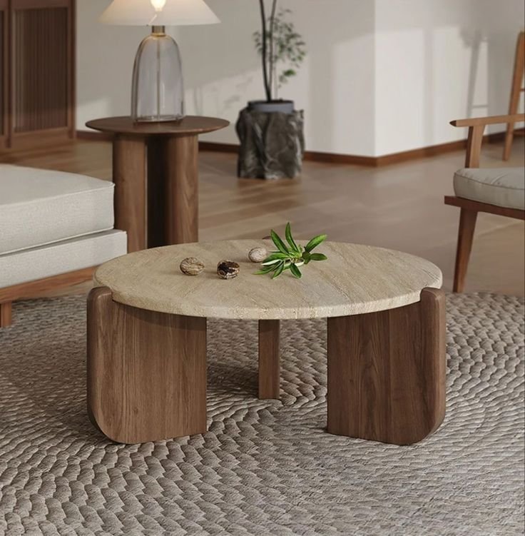 Intérieur décoré de pièces en pierre