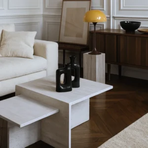 Table Basse Travertin 100 cm