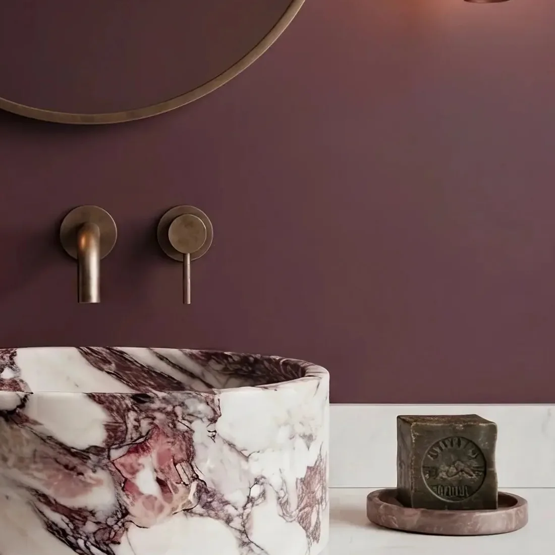 Vasque Marbre Rose