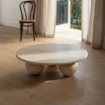 Table Basse Boule Travertin​