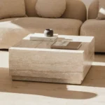 Table Basse Cube Travertin​
