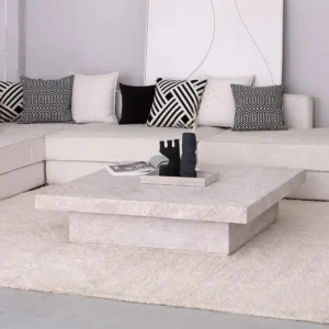 Table Basse Travertin Carrée​