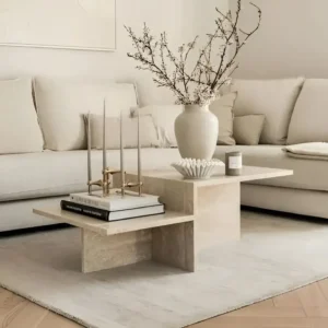 Table Basse Travertin Vintage​